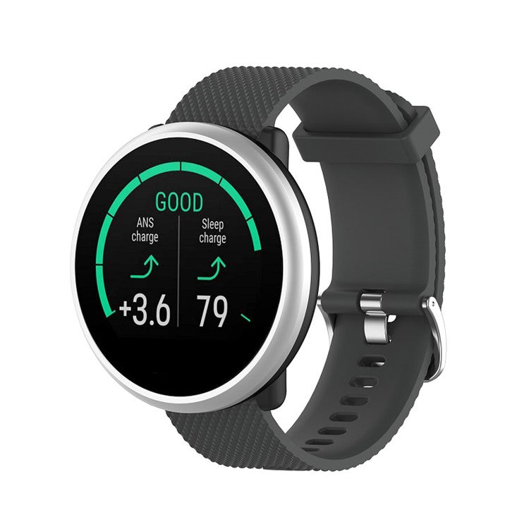 Soft Silicone Smart Watch Strap Replacement Strap 20mm for POLAR Ignite Smart Watch - Grey