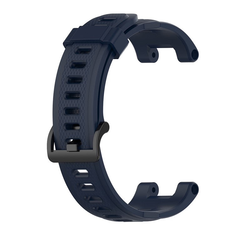 Silicone Watch Band Wrist Strap for Huami Amazfit T-Rex / Amazfit T-Rex Pro - Navy Blue