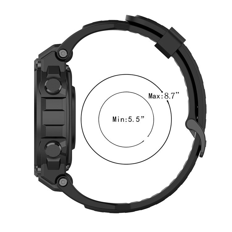 Silicone Watch Band Wrist Strap for Huami Amazfit T-Rex / Amazfit T-Rex Pro - Navy Blue