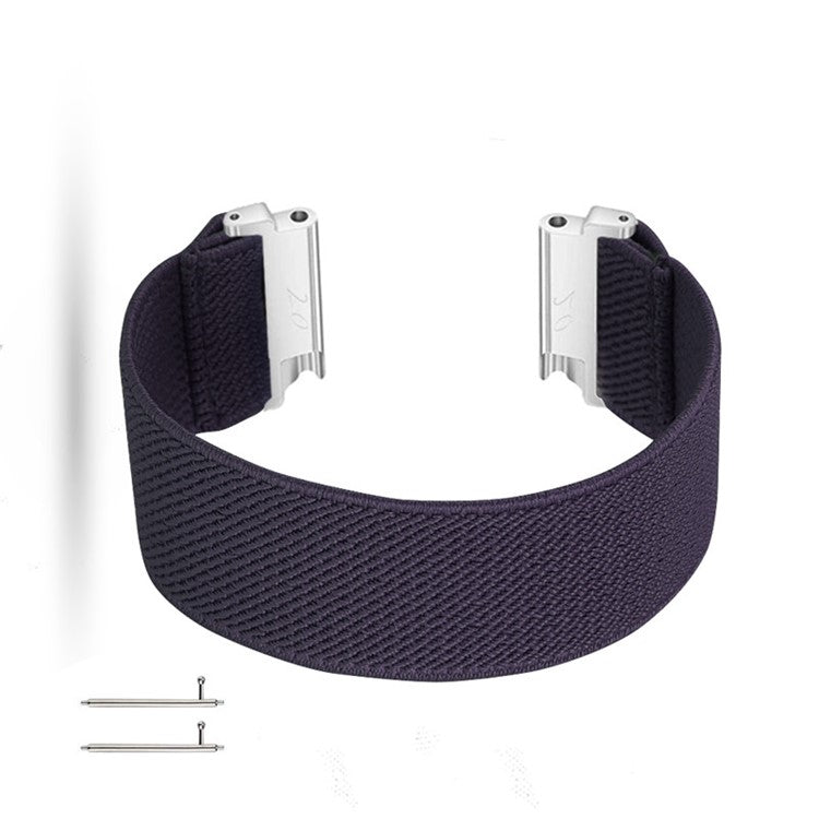 22mm Solid Color Printing Nylon Smart Watch Band for Huawei Watch GT 2e / GT / GT 2 46mm - Dark Purple