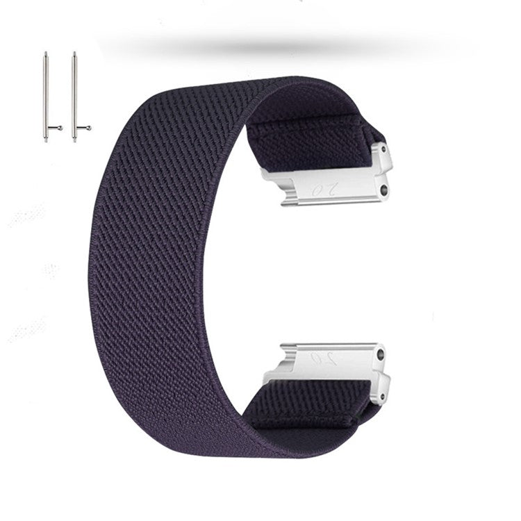 22mm Solid Color Printing Nylon Smart Watch Band for Huawei Watch GT 2e / GT / GT 2 46mm - Dark Purple