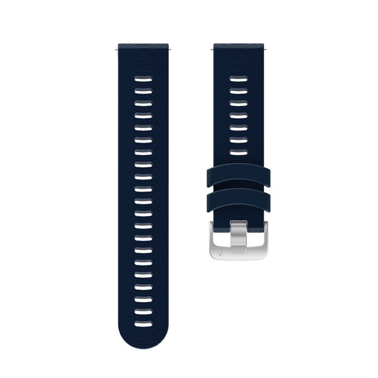 20mm Silicone Smart Watch Replacement Strap for Garmin Forerunner 245 - Dark Blue
