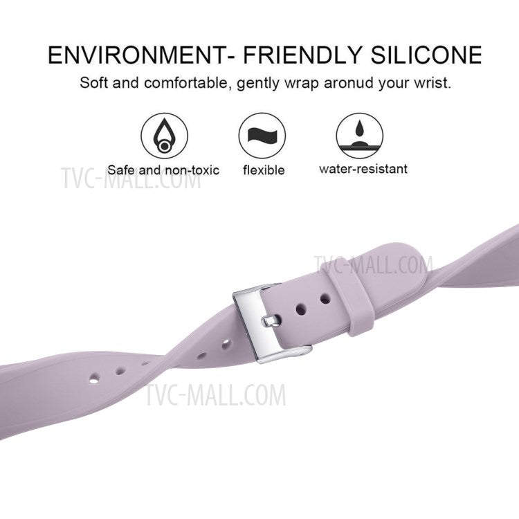 Soft Silicone Watch Band Replacement for Fitbit Versa / Versa 2 - Purple