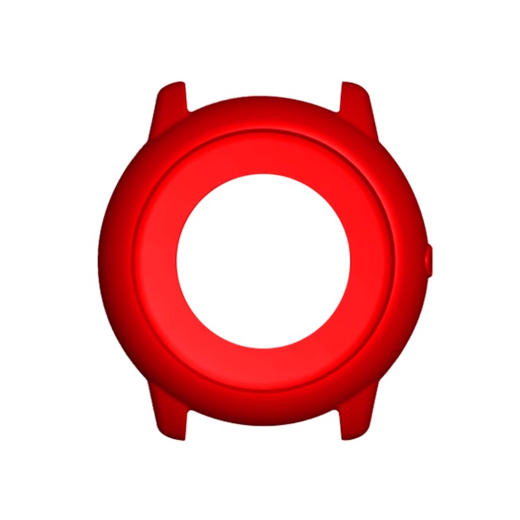Silicone Cover Smart Watch Protective Case for Xiaomi Haylou Solar LS05 - Red
