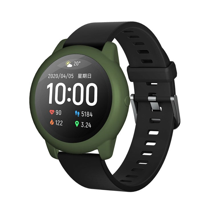 Silicone Cover Smart Watch Protective Case for Xiaomi Haylou Solar LS05 - Army Green