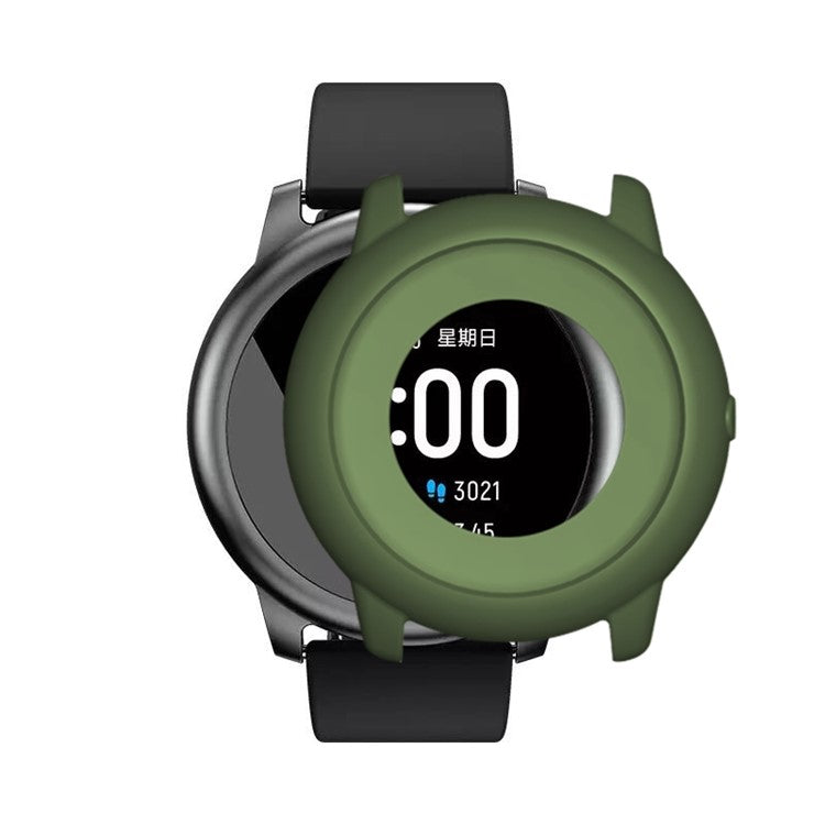 Silicone Cover Smart Watch Protective Case for Xiaomi Haylou Solar LS05 - Army Green