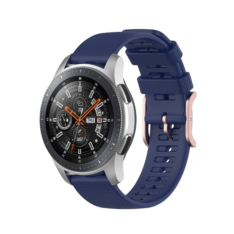 Dot Pattern Silicone Smart Watch Band 22mm for Samsung Galaxy Watch3 45mm/Galaxy Watch 46mm - Dark Blue