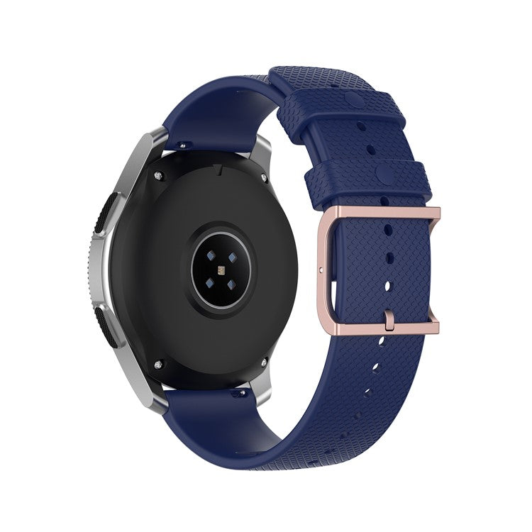 Dot Pattern Silicone Smart Watch Band 22mm for Samsung Galaxy Watch3 45mm/Galaxy Watch 46mm - Dark Blue