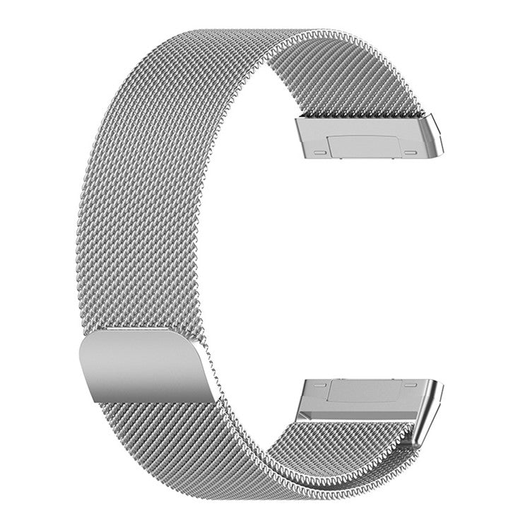 Milanese Metal Wrist Strap Replacement Smart Watch Band for Fitbit Versa 3 - Silver