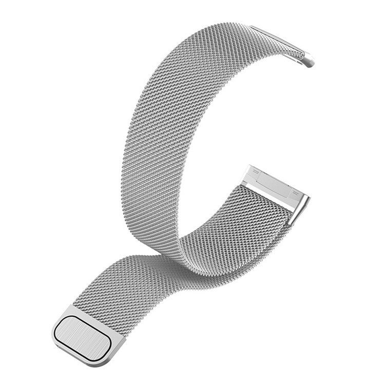 Milanese Metal Wrist Strap Replacement Smart Watch Band for Fitbit Versa 3 - Silver