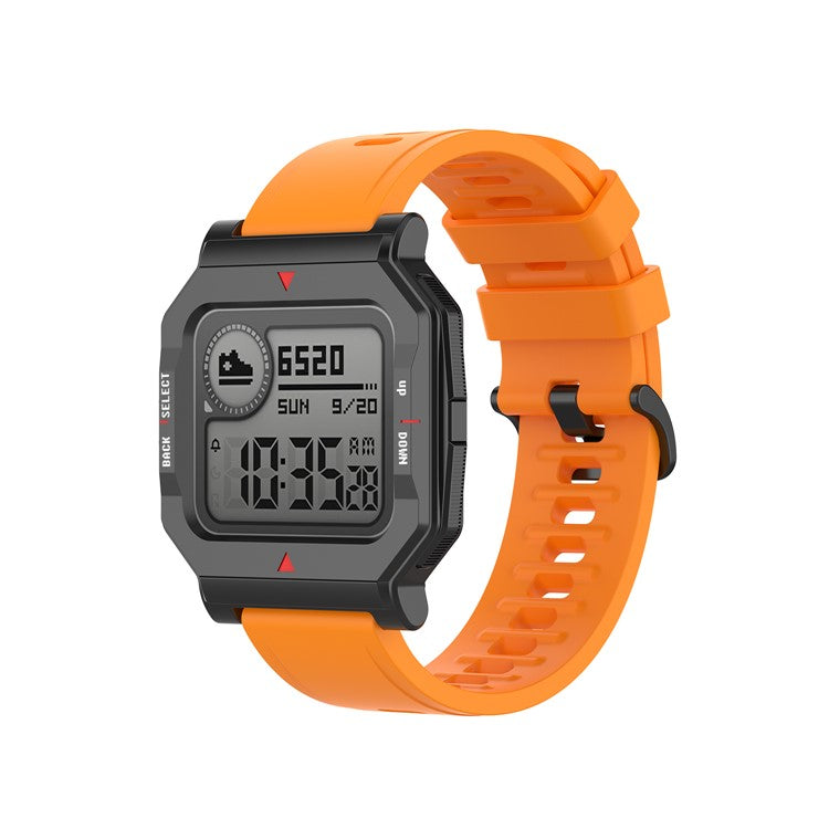 Soft Silicone Watch Strap Replacement 20mm for Amazfit Neo - Orange