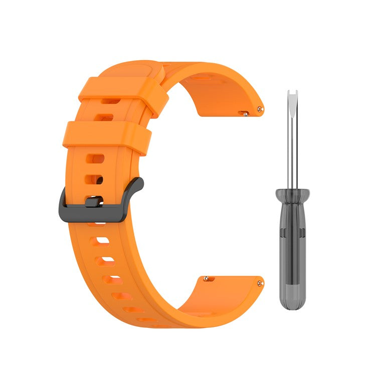 Soft Silicone Watch Strap Replacement 20mm for Amazfit Neo - Orange