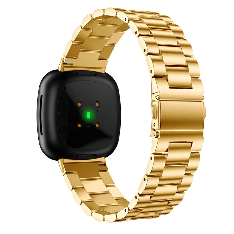 Stainless Steel Smart Watch Band Replacement for Fitbit Versa 3 - Gold