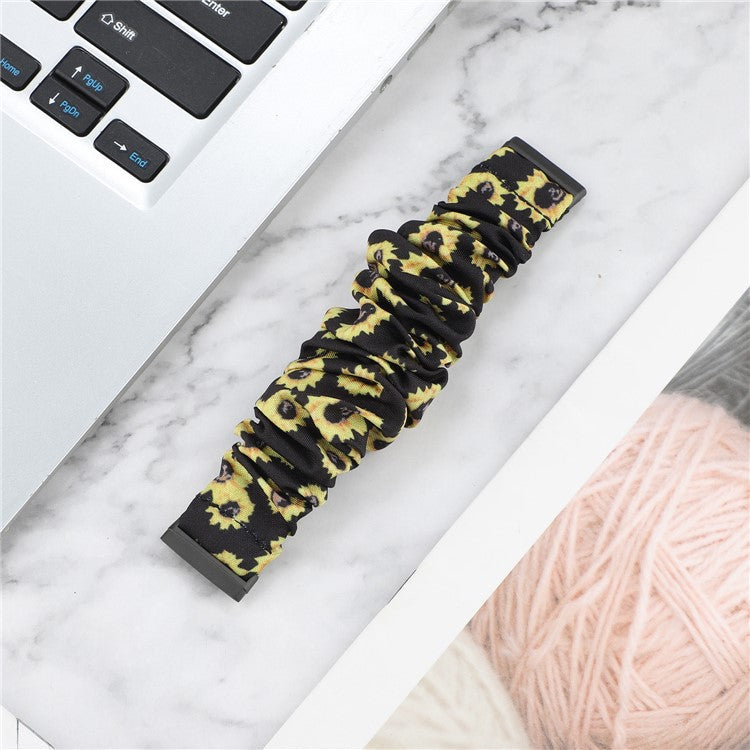 Hair Band Printed Fabric Watch Band Replacement for Fitbit Versa 3 - Style N