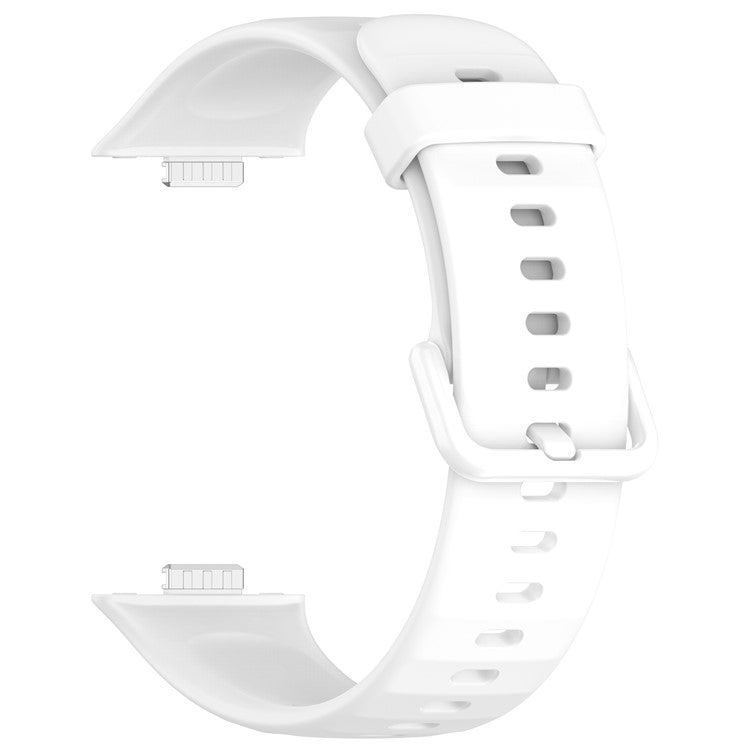 For Huawei Watch Fit 3 Replacement Wrist Band Soft Silicone Watch Strap - White