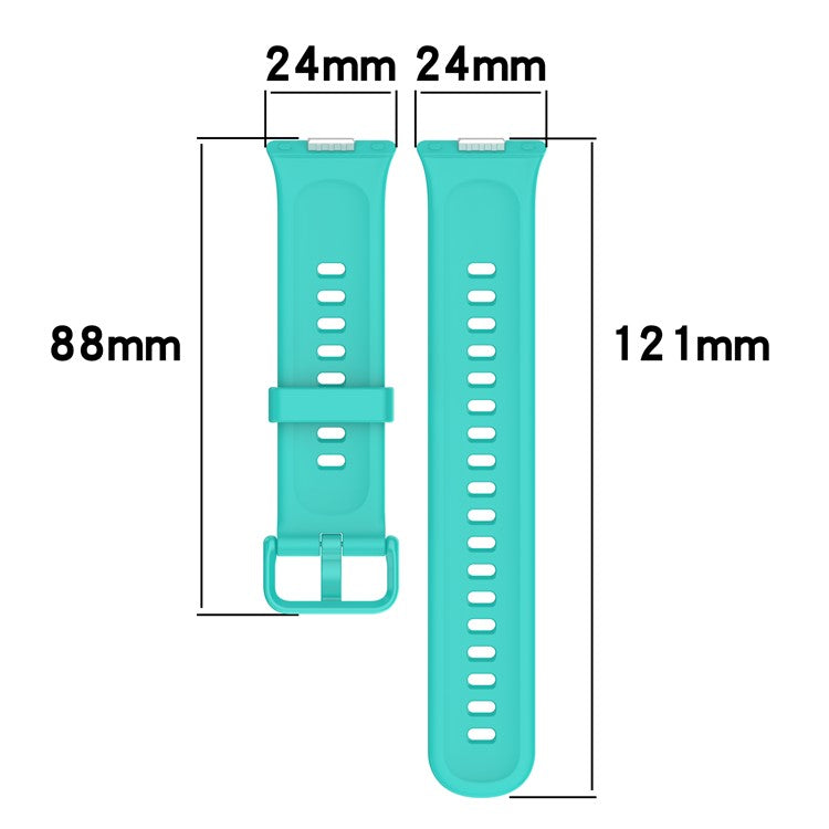 For Huawei Watch Fit 3 Replacement Wrist Band Soft Silicone Watch Strap - White