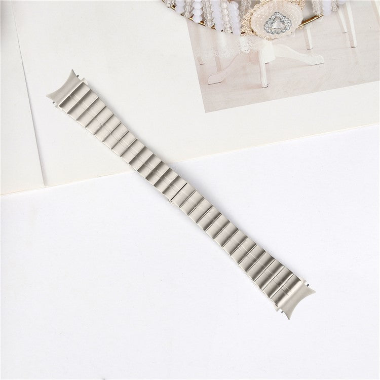 For Samsung Galaxy Watch6 40mm / 44mm / Watch6 Classic 43mm / 47mm Stainless Steel Strap with Quick Release Connector - Titanium Grey