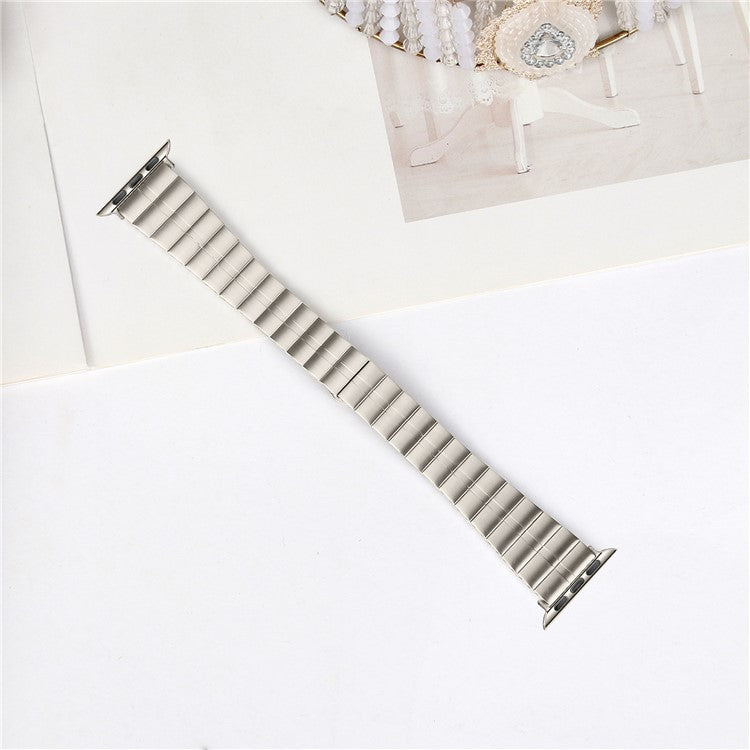 For Apple Watch Series 10 42mm / 9 8 7 41mm / SE (2023) SE (2022) SE 6 5 4 40mm / 3 2 1 38mm Stainless Steel Strap - Titanium