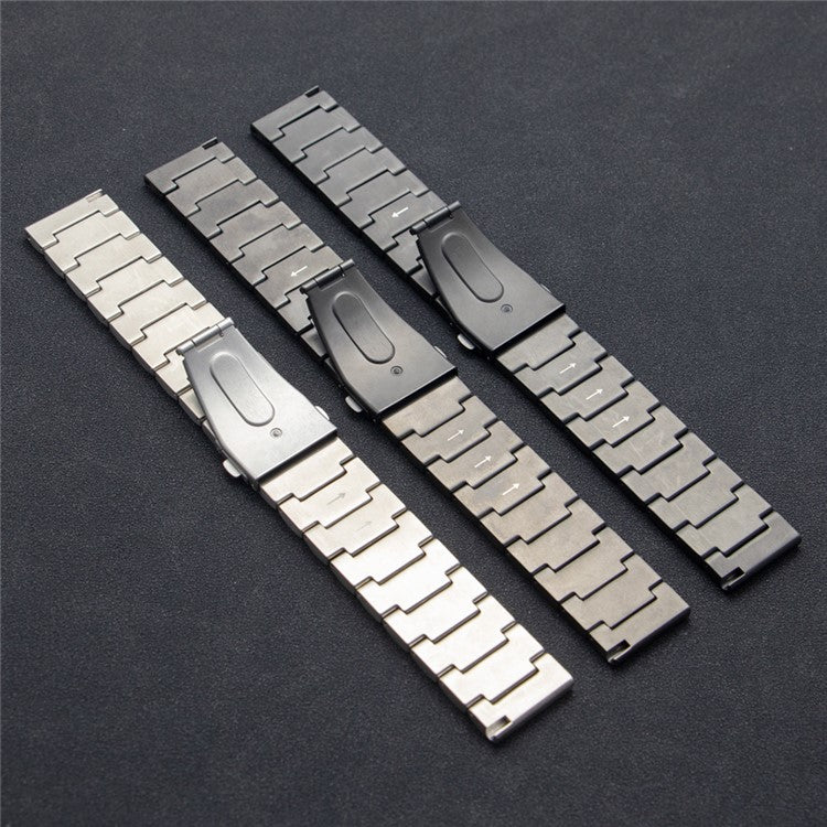 For Huawei Watch GT4 / Xiaomi Mi Watch / Samsung Titanium Alloy Watch Strap 22mm - Grey