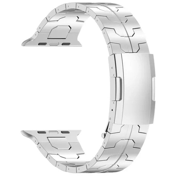 For Apple Watch 10 46mm / Ultra 2 / Ultra 49mm / 9 8 7 45mm / SE (2023) SE (2022) SE 6 5 4 44mm / 3 2 1 42mm Titanium Alloy Strap Band - Silver