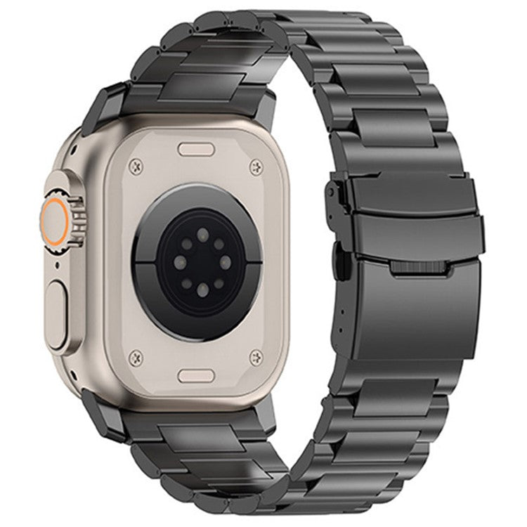 For Apple Watch 10 46mm / Ultra 2 / Ultra 49mm / 9 8 7 45mm / SE (2023) SE (2022) SE 6 5 4 44mm / 3 2 1 42mm Titanium Alloy Strap 26mm Band - Black