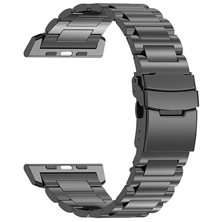 For Apple Watch 10 46mm / Ultra 2 / Ultra 49mm / 9 8 7 45mm / SE (2023) SE (2022) SE 6 5 4 44mm / 3 2 1 42mm Titanium Alloy Strap 26mm Band - Black