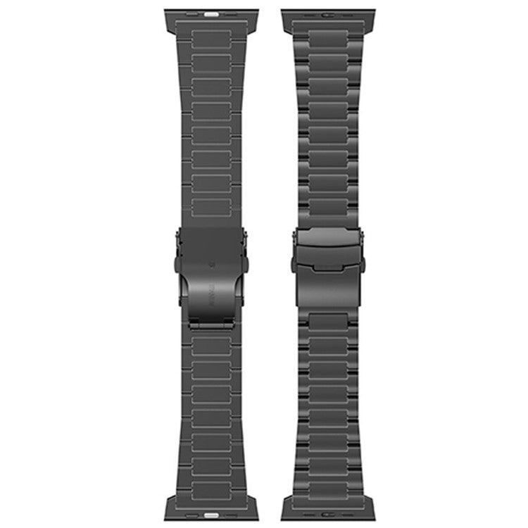 For Apple Watch 10 46mm / Ultra 2 / Ultra 49mm / 9 8 7 45mm / SE (2023) SE (2022) SE 6 5 4 44mm / 3 2 1 42mm Titanium Alloy Strap 26mm Band - Black