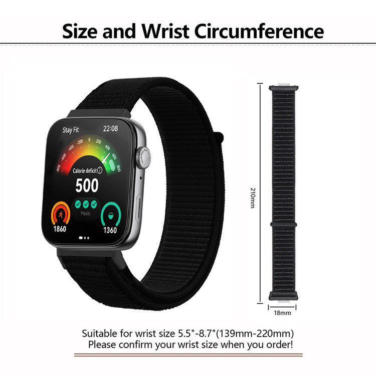 For Huawei Watch Fit 3 Band Breathable Braided Nylon Sport Adjustable Watch Strap - Army Green