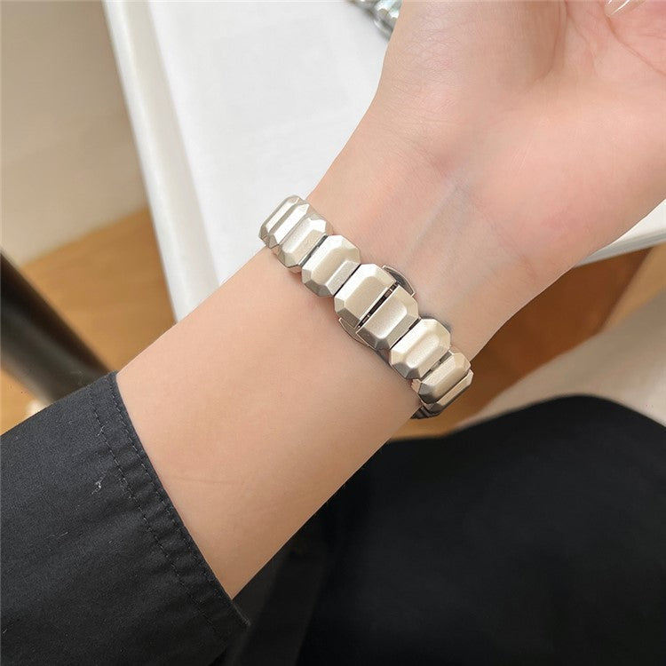 For Apple Watch Series 10 42mm / 9 8 7 41mm / SE (2023) SE (2022) SE 6 5 4 40mm / 3 2 1 38mm Watch Strap Zinc Alloy Band - Starlight