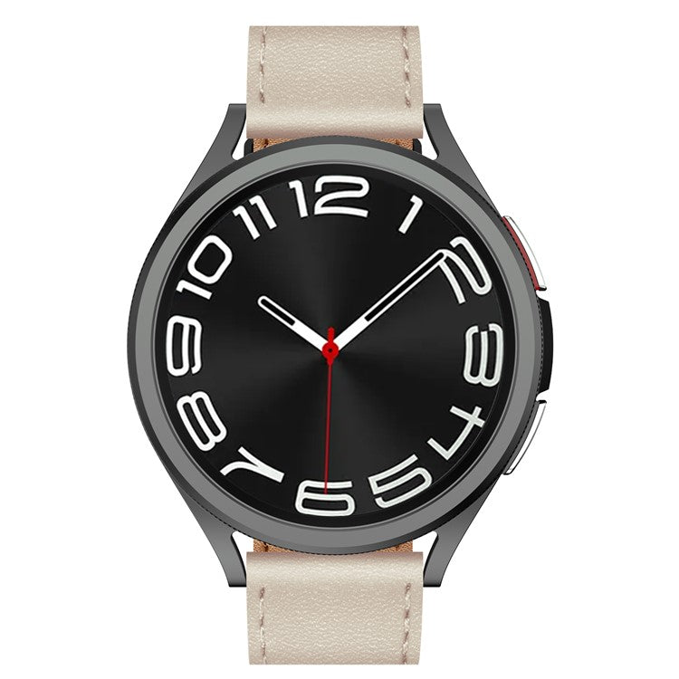 For Huawei Watch GT 3 42mm / GT 3 Pro 43mm Top Layer Cowhide Adjustable Wrist Band 20mm Watch Strap - Starlight