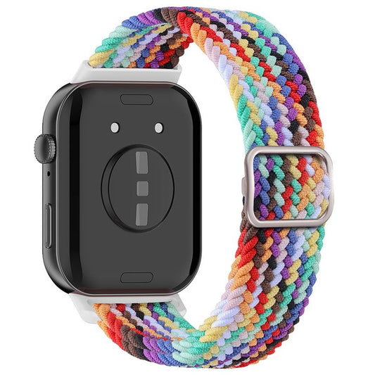 For Huawei Watch Fit 3 Adjustable Nylon Braided Watch Band Woven Style Wrist Strap - Style C