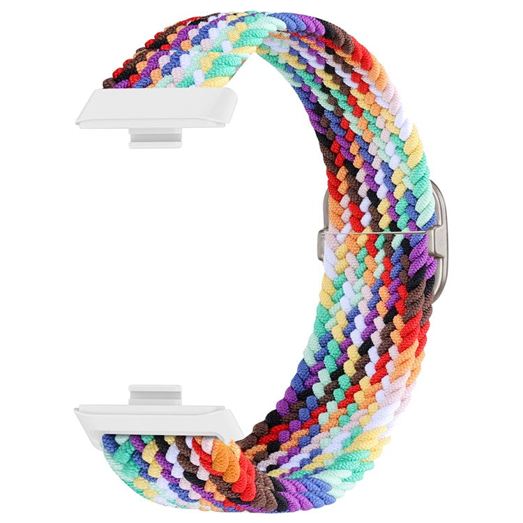 For Huawei Watch Fit 3 Adjustable Nylon Braided Watch Band Woven Style Wrist Strap - Style C