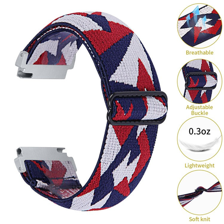 For Garmin Vivomove Style / GarminMove Style / Vivomove / Garmin Vivomove HR Sport 20mm Wide Elastic Watch Strap - 11