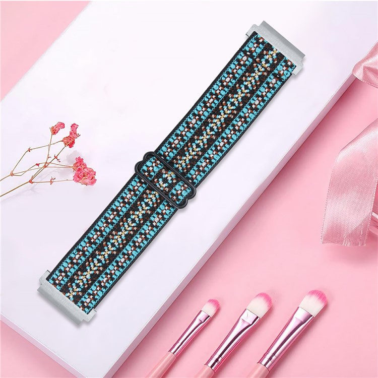 For Garmin Vivomove 3 / GarminMove 3 20mm Elastic Jacquard Fabric Watch Strap Replacement - 4