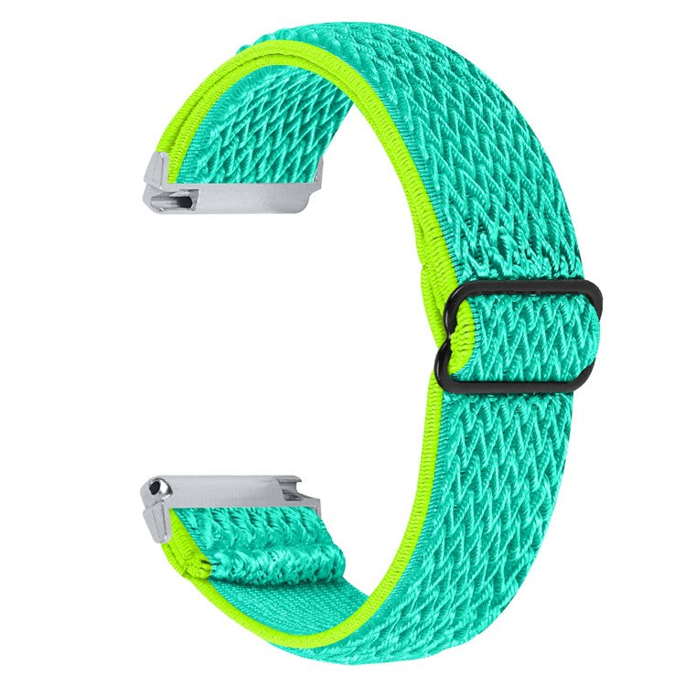 For Garmin Vivomove 3 / GarminMove 3 20mm Elastic Watch Strap Replacement Watchband - Yellow Green