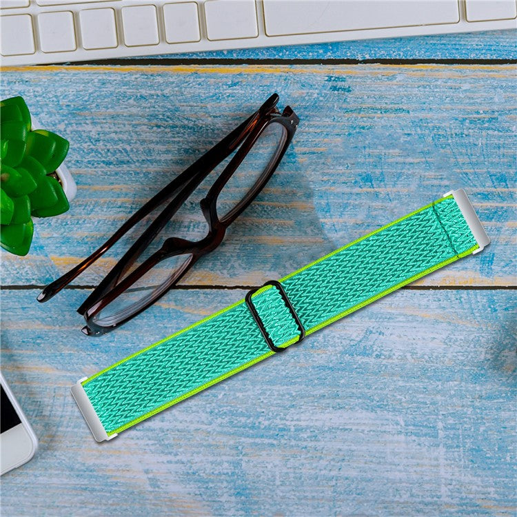 For Garmin Vivomove Style / GarminMove Style 20mm Elastic Watch Strap Replacement Watchband - Yellow Green