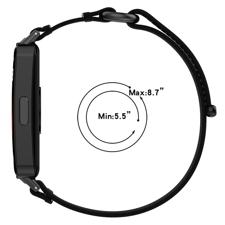 For Huawei Band 10 / Band 10 NFC / Band 9 / Band 9 NFC / Band 8 / Band 8 NFC Strap Nylon Sport Loop Watch Bands - Blackish Green