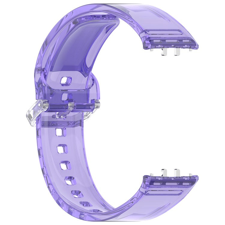 For Samsung Galaxy Fit3 R390 TPU Watch Band Change Color Wrist Strap - Starry Purple