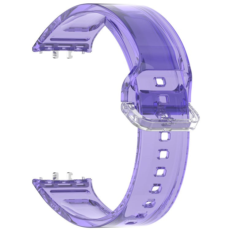 For Samsung Galaxy Fit3 R390 TPU Watch Band Change Color Wrist Strap - Starry Purple