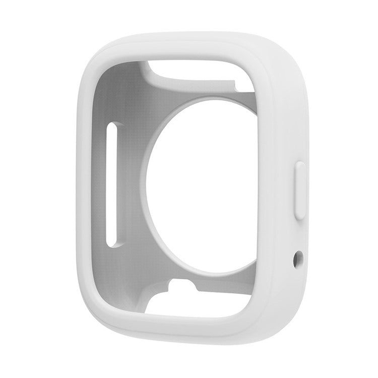 For Xiaomi Redmi Watch 3 Active Silicone Strap Replacement Wrist Band with Watch Case - White