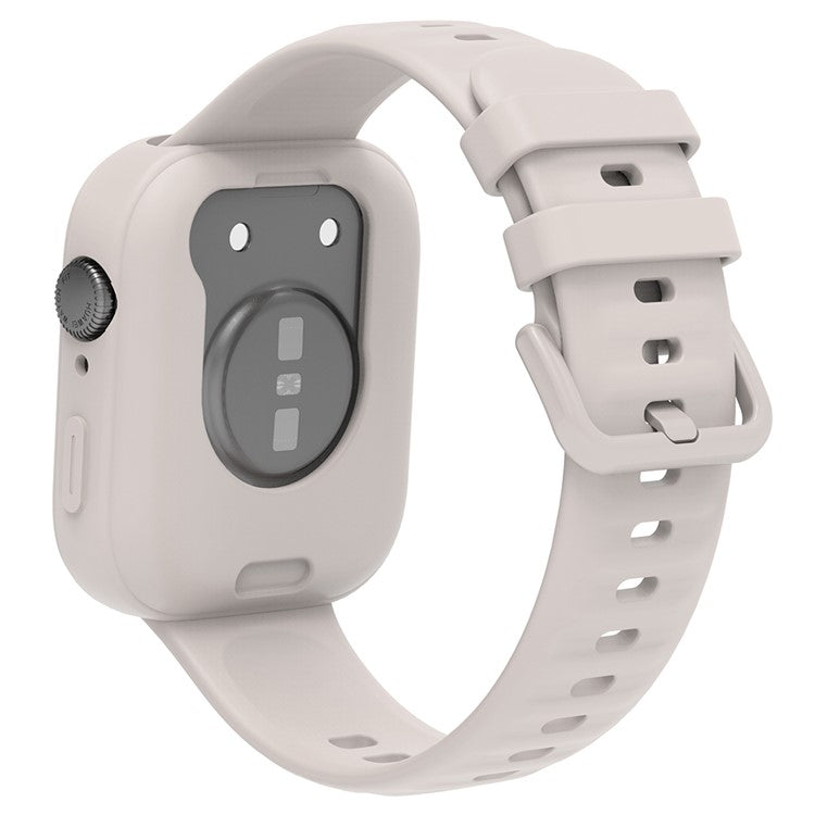 For Huawei Watch Fit 3 Silicone Band Wrist Strap with Watch Case - Starlight