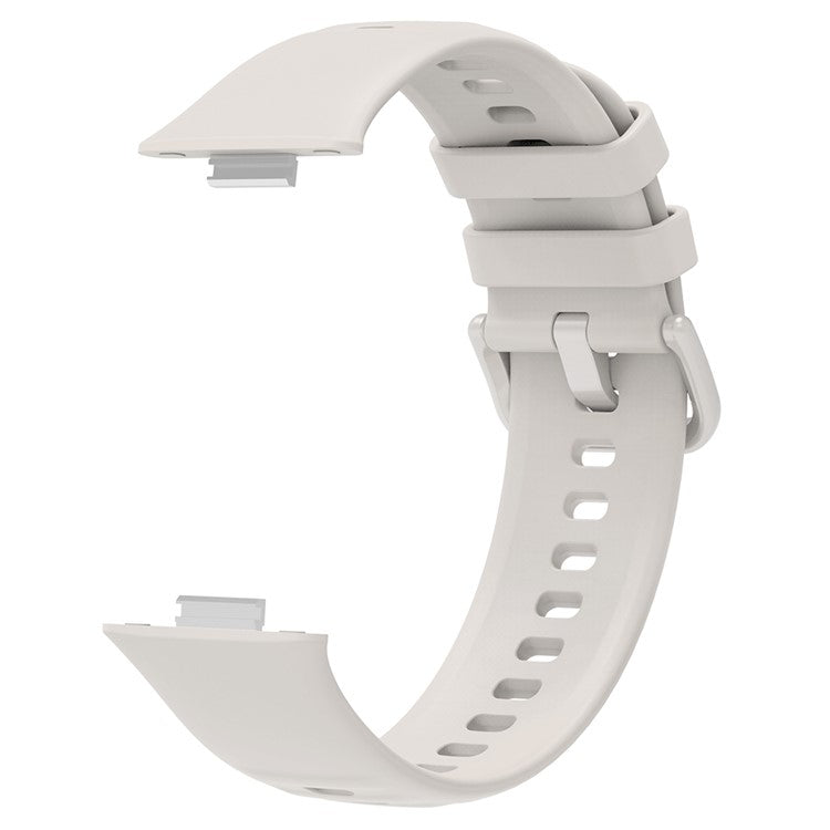 For Huawei Watch Fit 3 Silicone Band Wrist Strap with Watch Case - Starlight