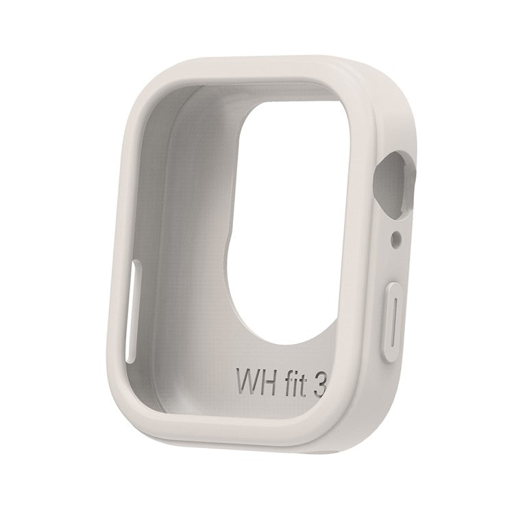 For Huawei Watch Fit 3 Silicone Band Wrist Strap with Watch Case - Starlight