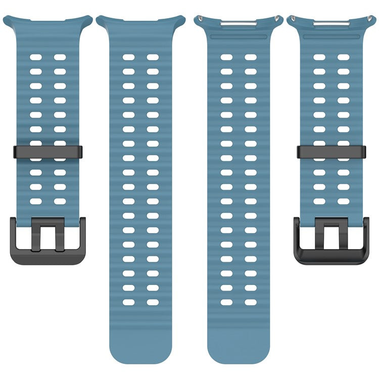 For Samsung Galaxy Watch Ultra 47mm Silicone Watch Strap Dual Pins Buckle Sports Band - White