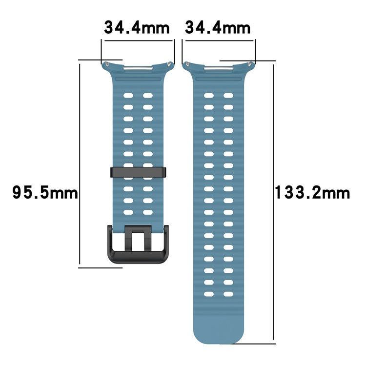 For Samsung Galaxy Watch Ultra 47mm Silicone Watch Strap Dual Pins Buckle Sports Band - White