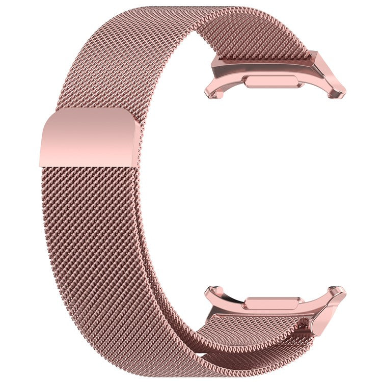 For Samsung Galaxy Watch Ultra 47mm Watch Band Magnetic Buckle Metal Milanese Wrist Strap - Rose Pink