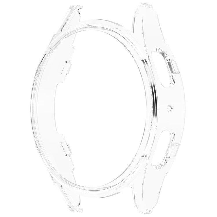 For Samsung Galaxy Watch7 44mm Anti-Collision PC Watch Case Hollow Protective Frame - Transparent