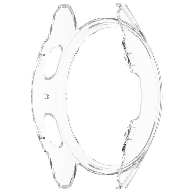 For Samsung Galaxy Watch7 44mm Anti-Collision PC Watch Case Hollow Protective Frame - Transparent