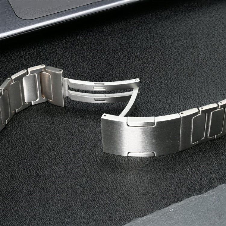 For Samsung Galaxy Watch Ultra 47mm Replacement Watch Band Folding Buckle Titanium Alloy Strap - Silver