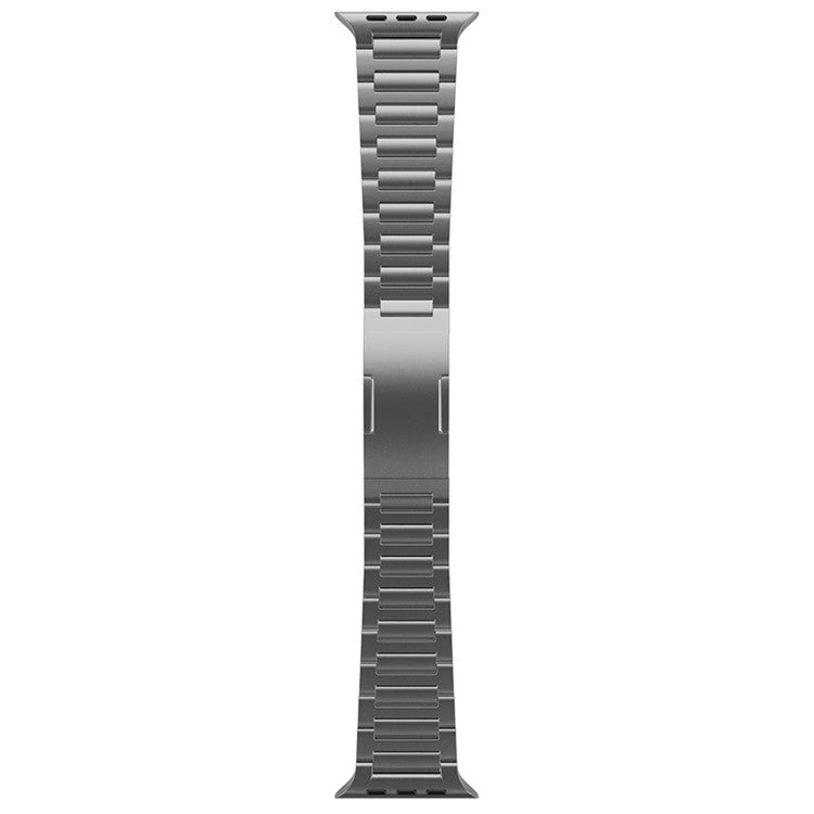 For Apple Watch Series 10 42mm / 9 8 7 41mm / SE (2023) SE (2022) SE 6 5 4 40mm / 3 2 1 38mm Titanium Alloy Band Replacement Watch Strap - Grey